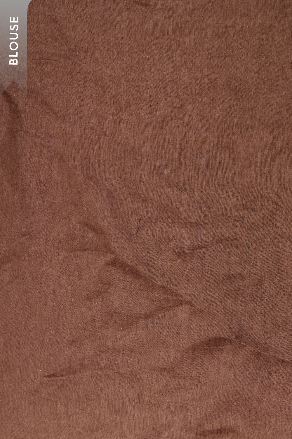 Brown Pure Silk Linen Embroidered Saree image number null