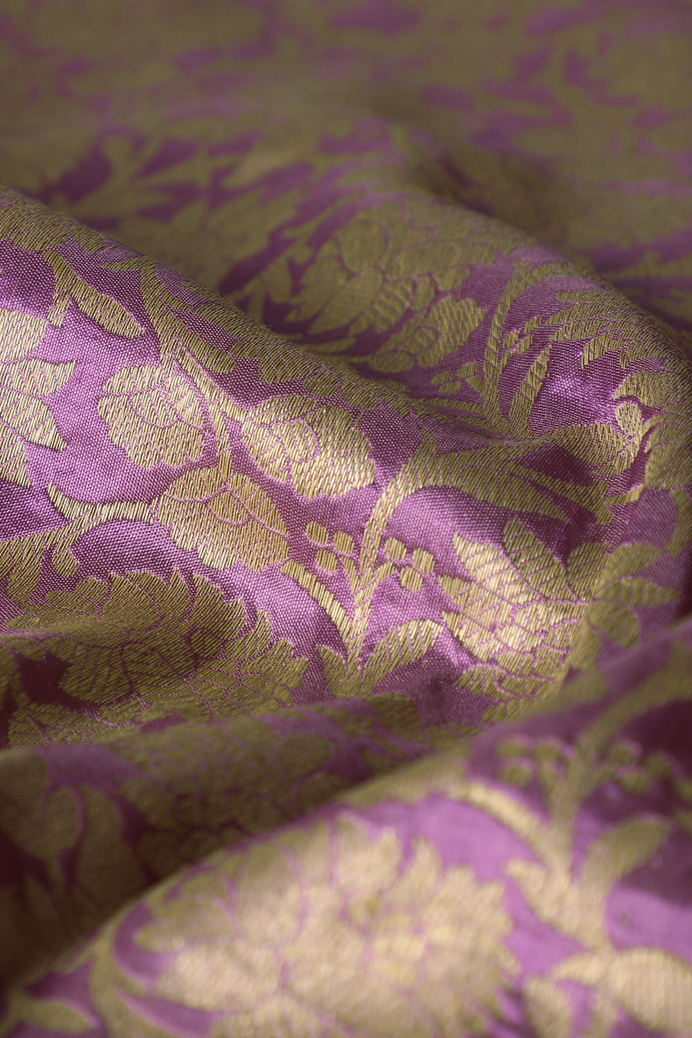 Light Violet Pure Silk Banarasi Brocade Saree image number null
