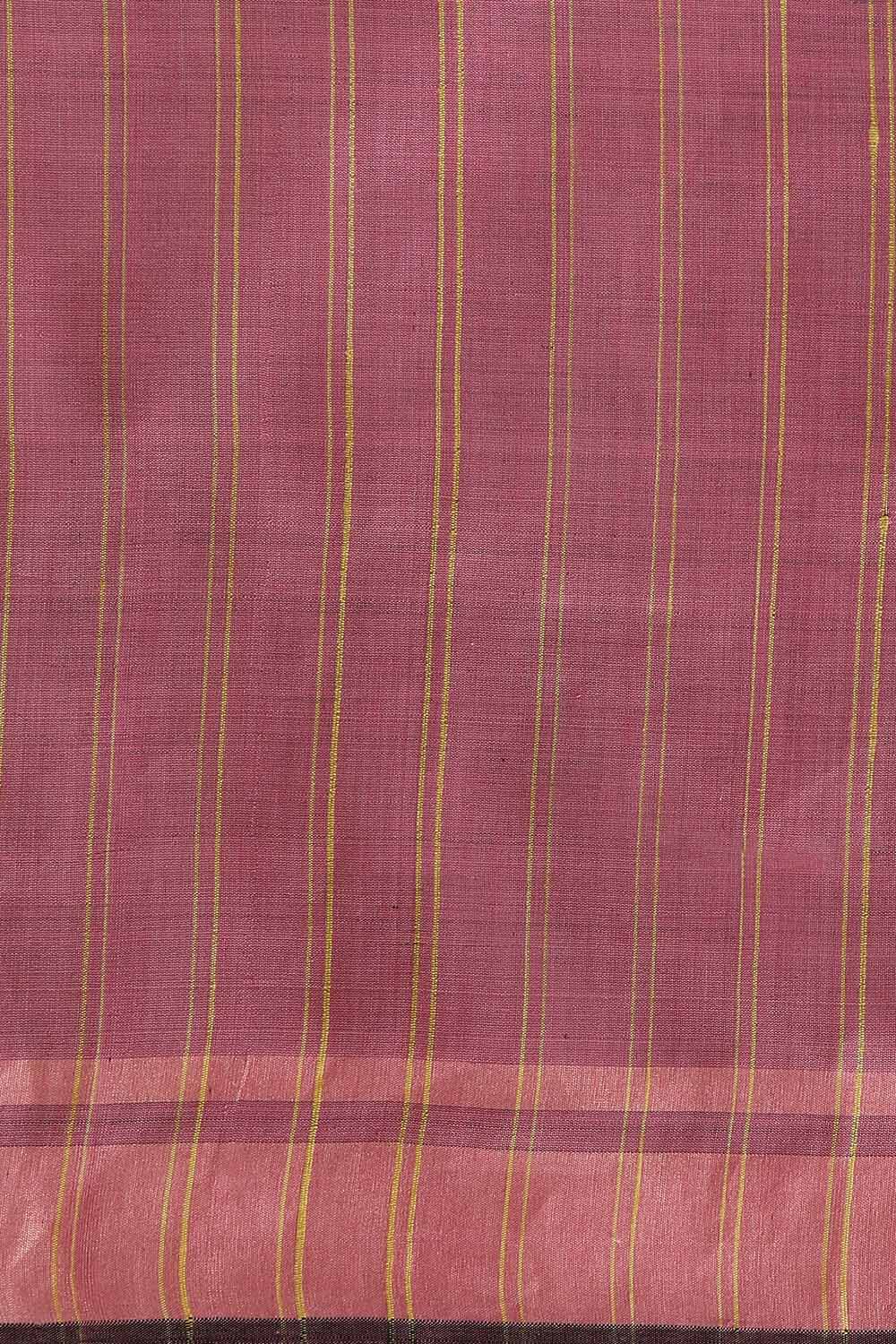 Purple Pure Tussar Silk Tie and Dye Saree image number null