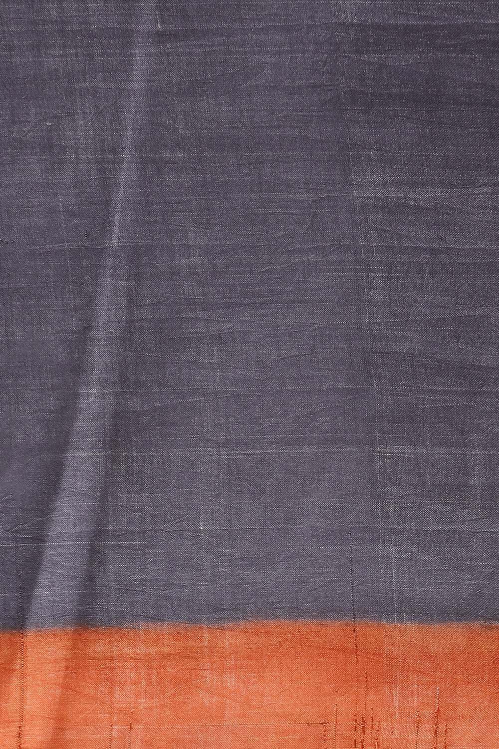 Brown Pure Silk Printed Saree image number null