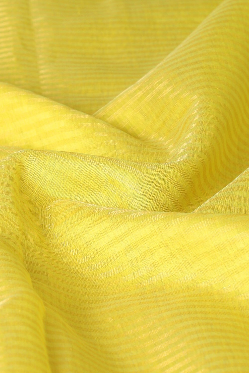 Yellow Pure Tissue Silk Maheswari Saree image number null