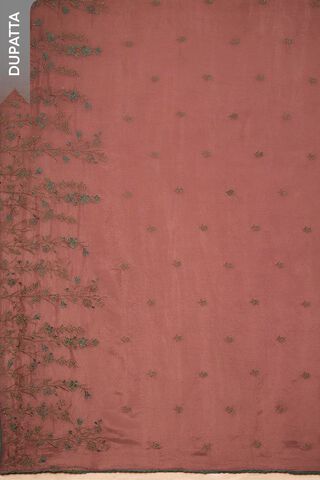 Violet Viscose Tissue Embroidered Unstitched Suit Set thumbnail image number null