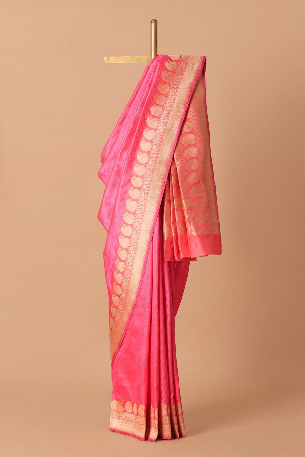 Light Pink Pure Silk Banarasi Saree image number null