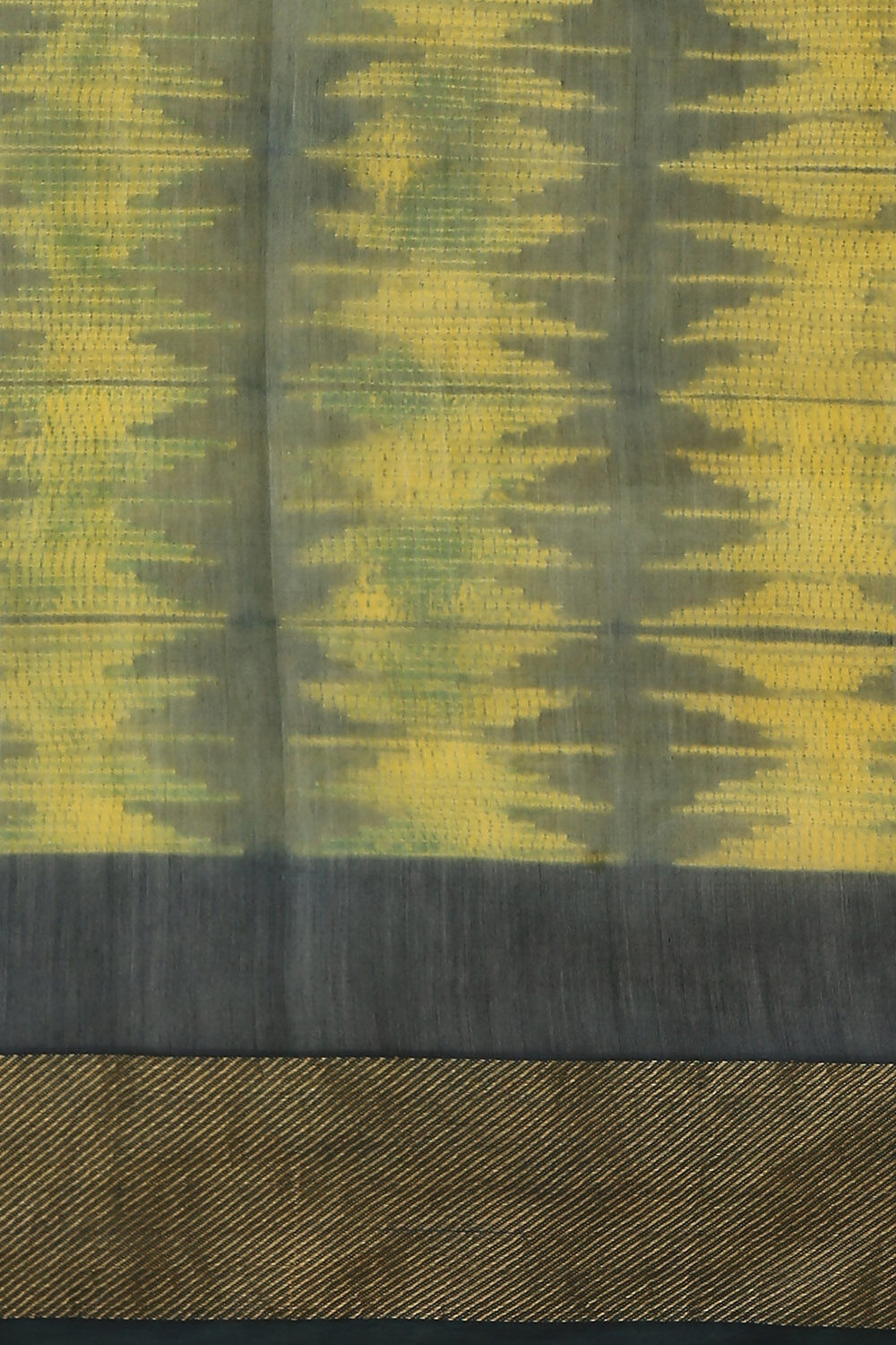 Green Pure Silk Cotton Shibori Saree image number null