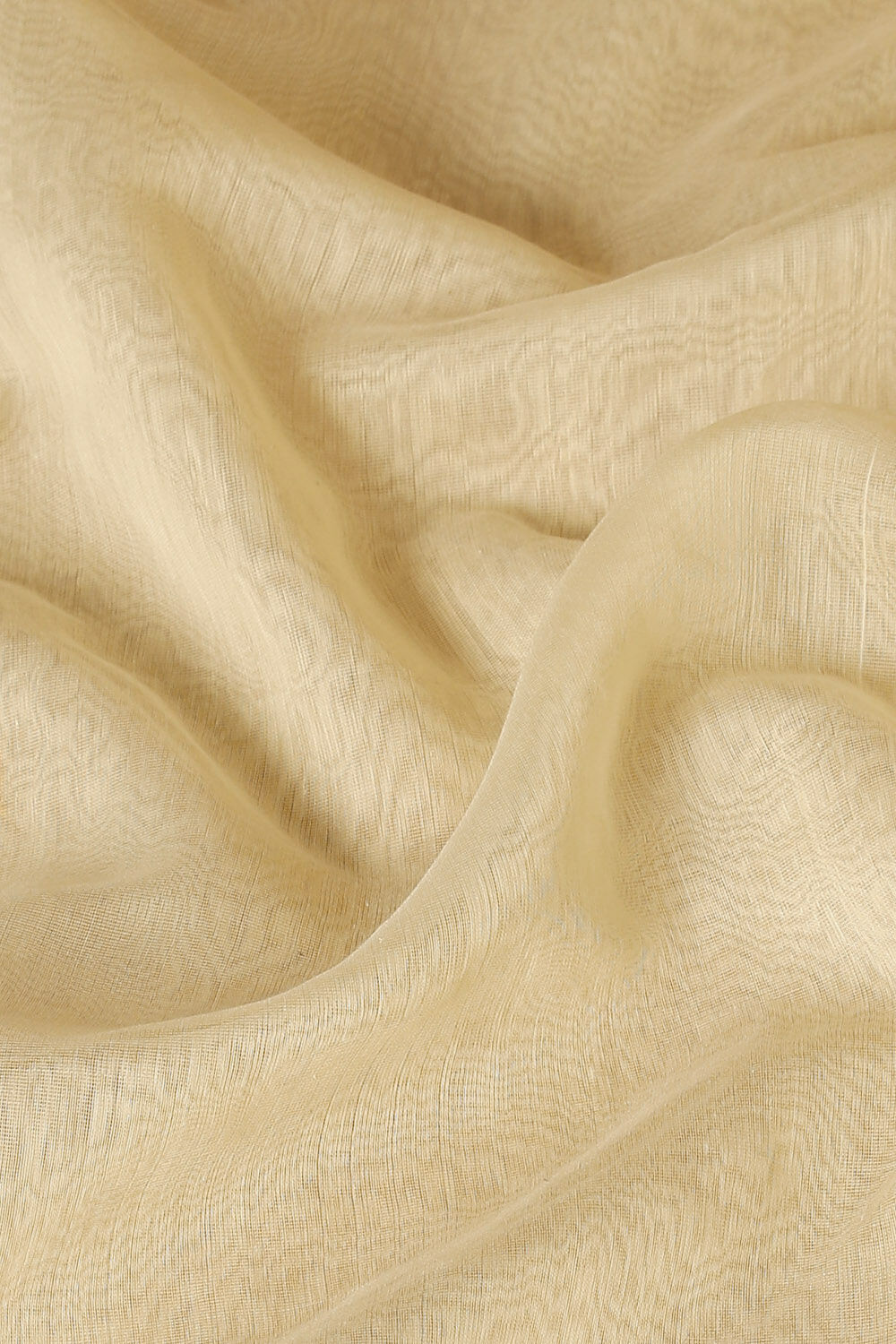 Light Yellow Pure Silk Cotton Chanderi saree image number null