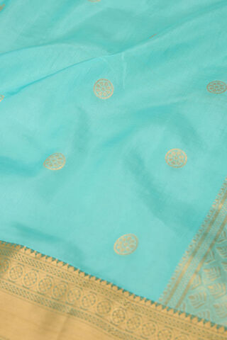 Light Blue Woven Silk Viscose Saree thumbnail image number null