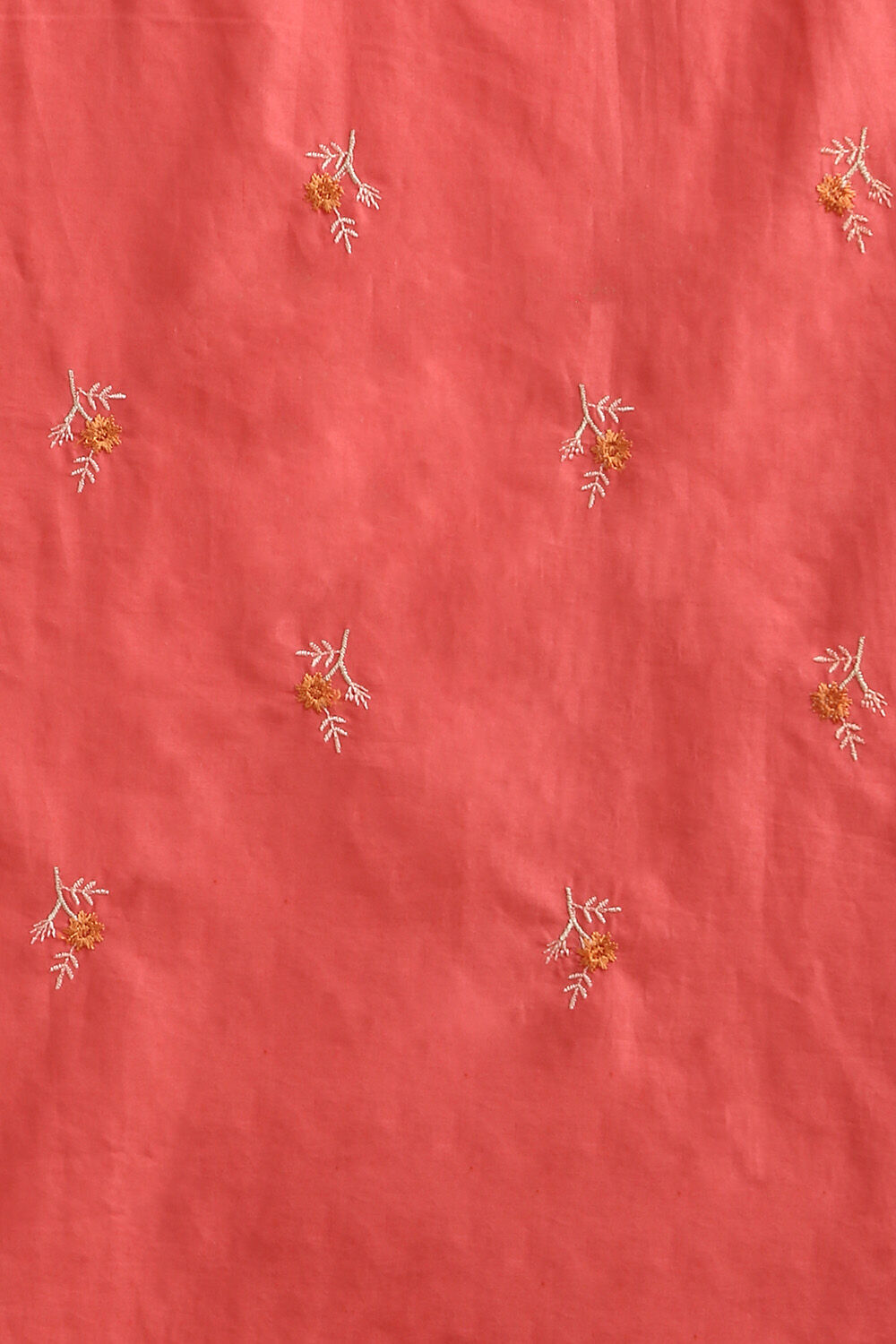 Pink Pure Cotton Embroidered Saree image number null