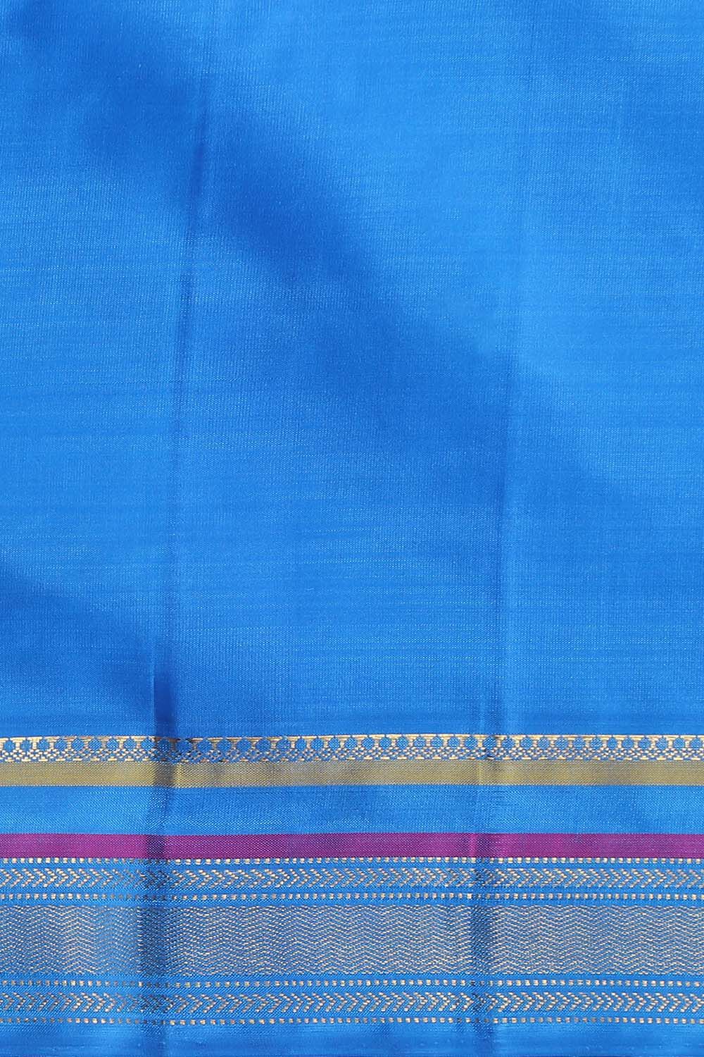 Blue Pure Silk Kanjivaram Saree image number null