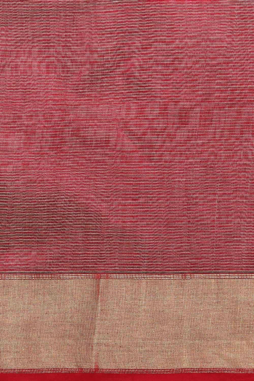 Dark Green Pure Cotton Tissue Maheswari Saree image number null