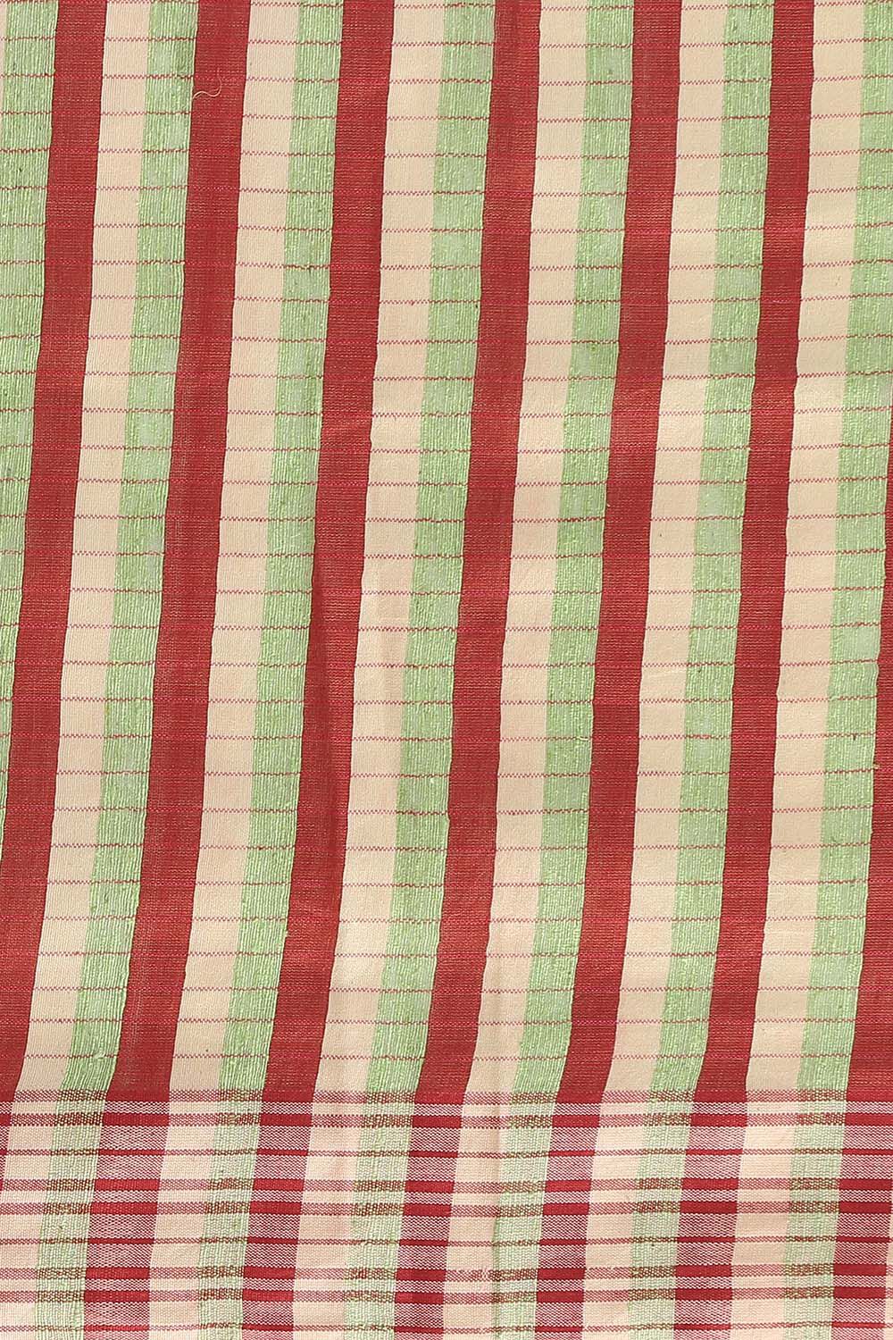 Green Pure Tussar Bhagalpuri Saree image number null