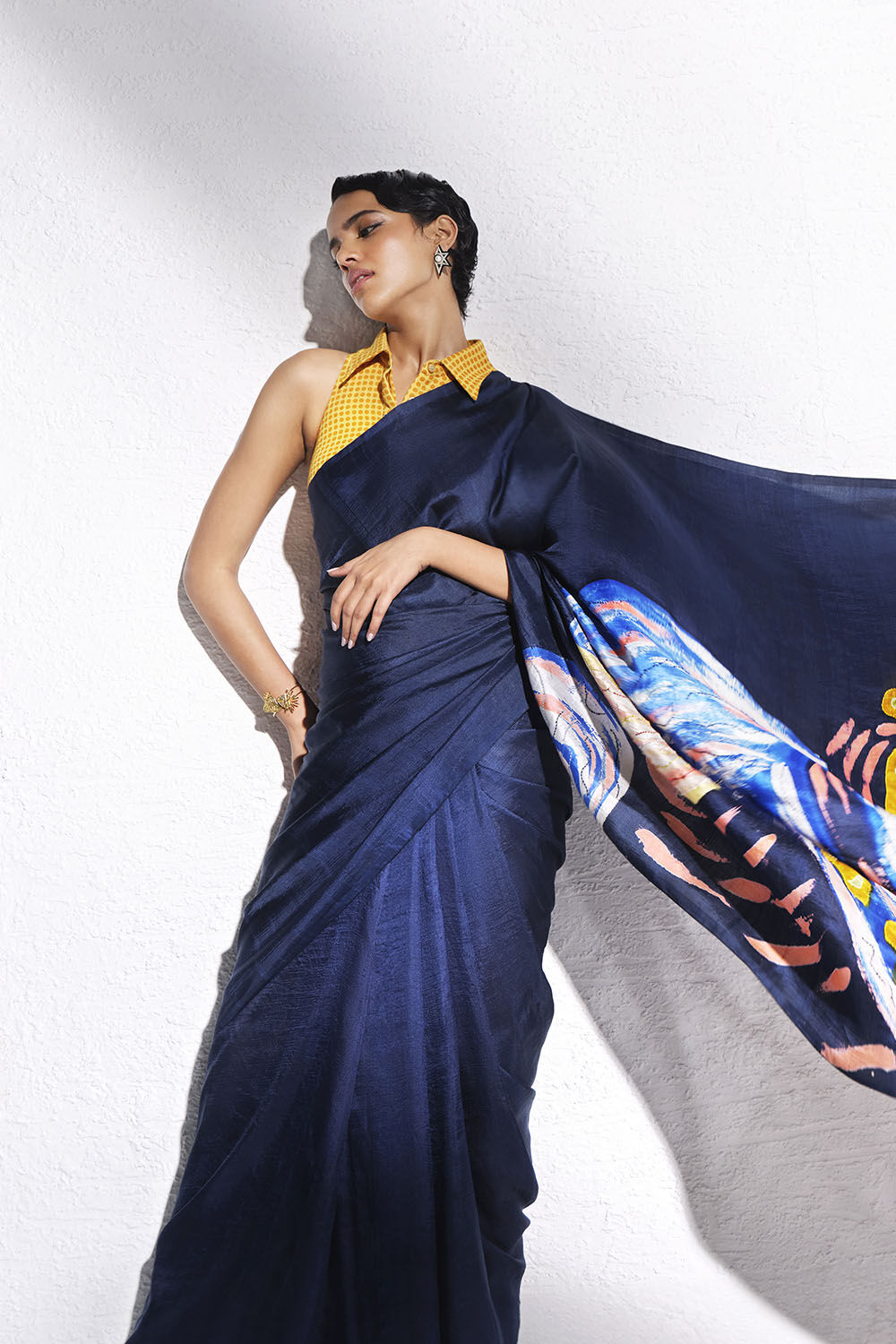 Summer party wear saree clearance