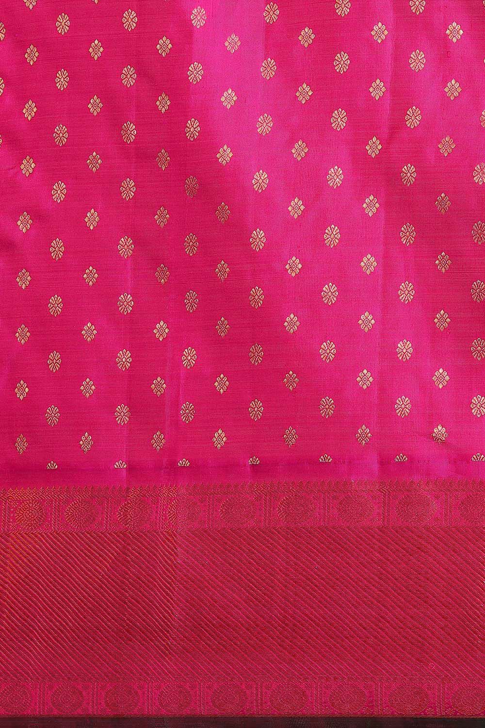 Yellow Pure Silk Kanjivaram Saree image number null