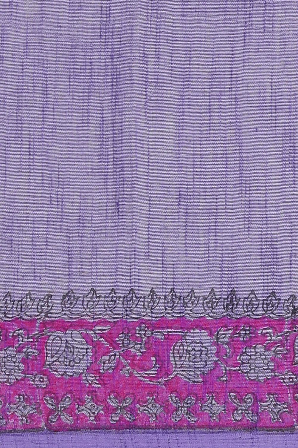 Violet Pure Cotton Printed Saree image number null