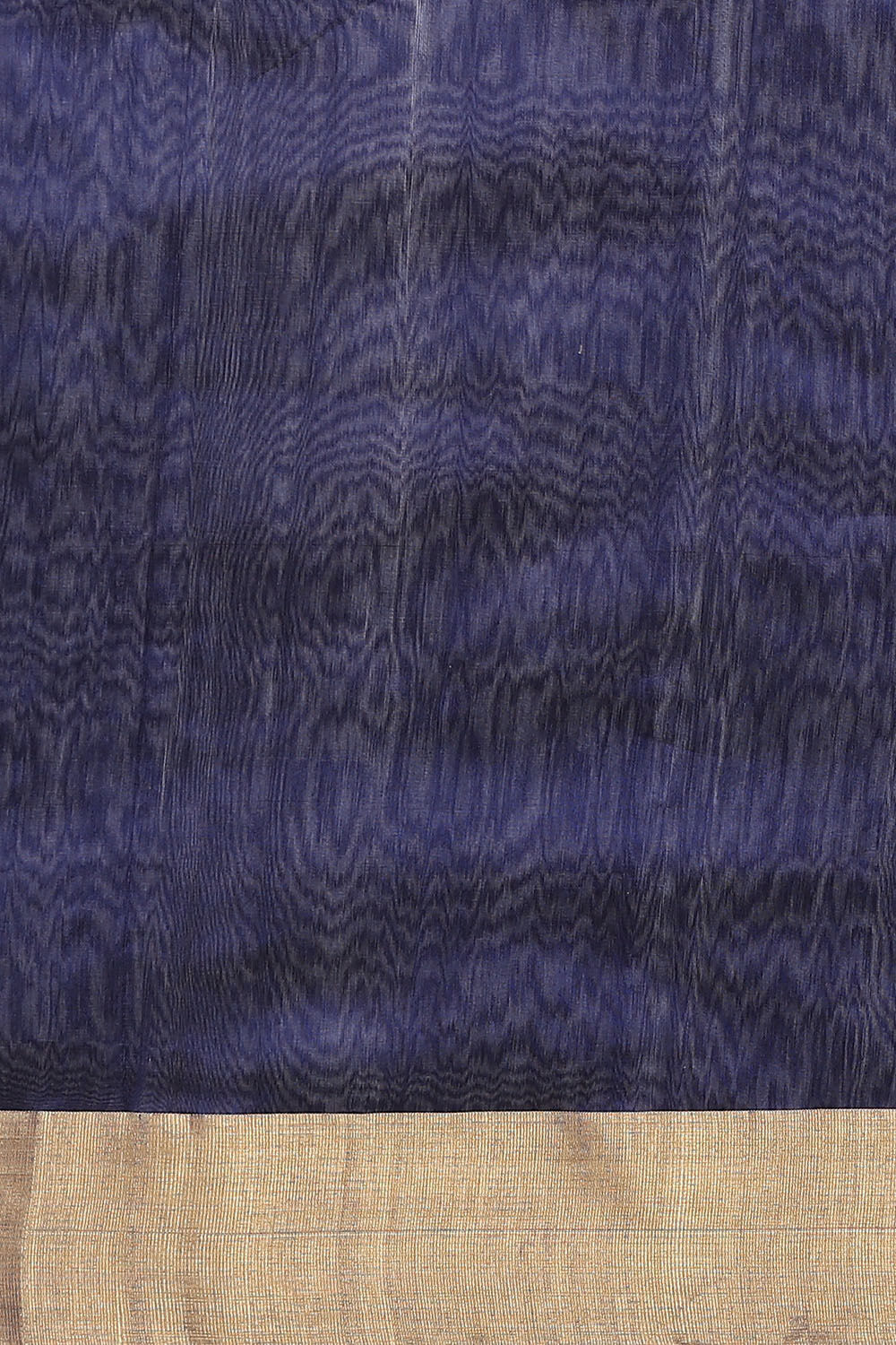 Blue Pure Silk Cotton Chanderi Saree image number null