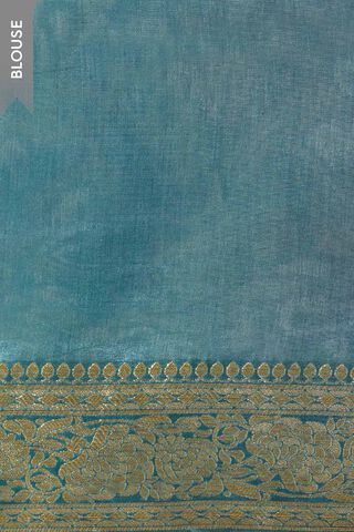 Blue Woven Pure Viscose Saree thumbnail image number null