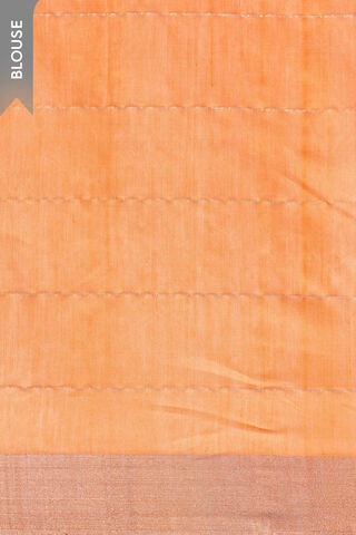 Orange Woven Pure Silk Cotton Chanderi Saree thumbnail image number null
