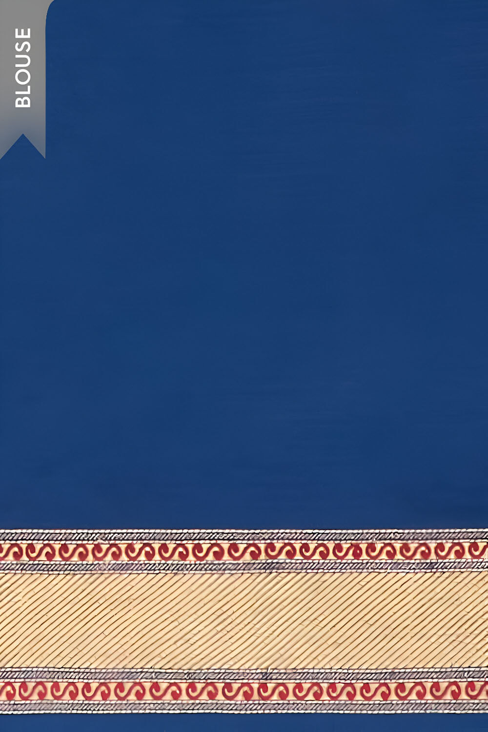Dark Blue Pure Silk Kadwa Banarasi Saree image number null