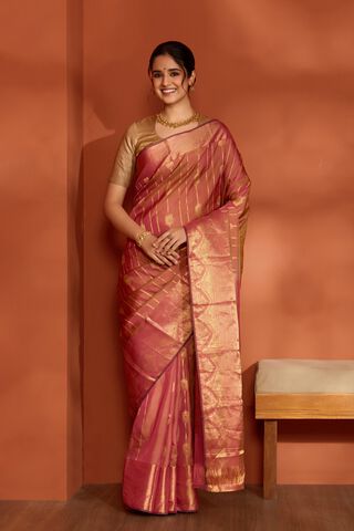 Brown Woven Apsara Silk Viscose Saree thumbnail image number null