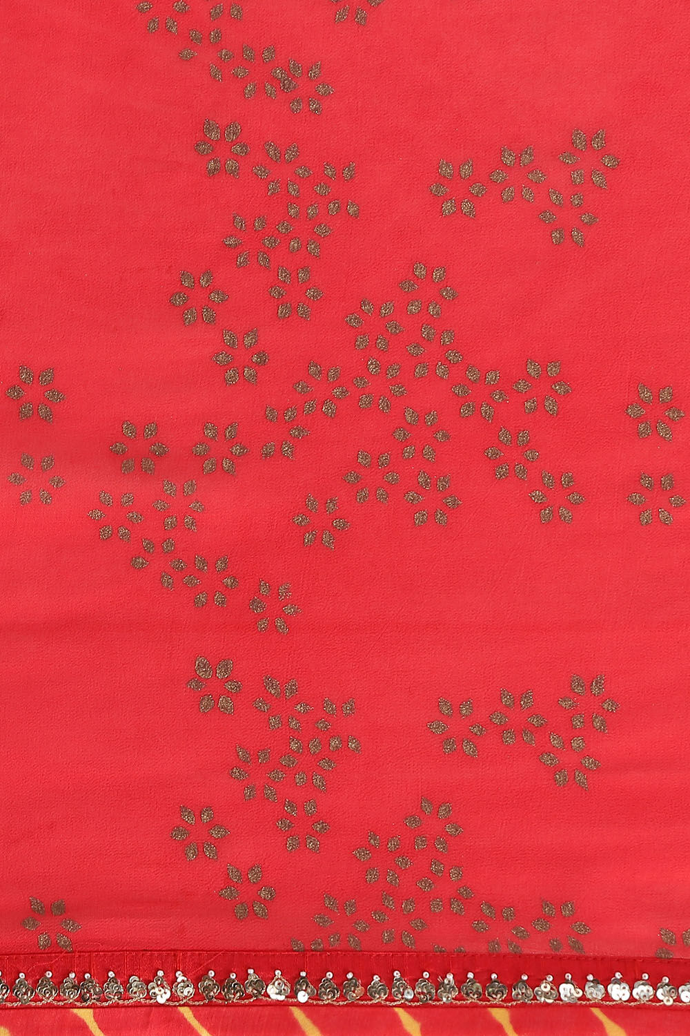 Red Viscose Printed Saree image number null