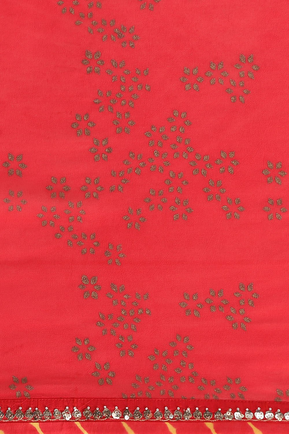 Red Viscose Printed Saree image number null