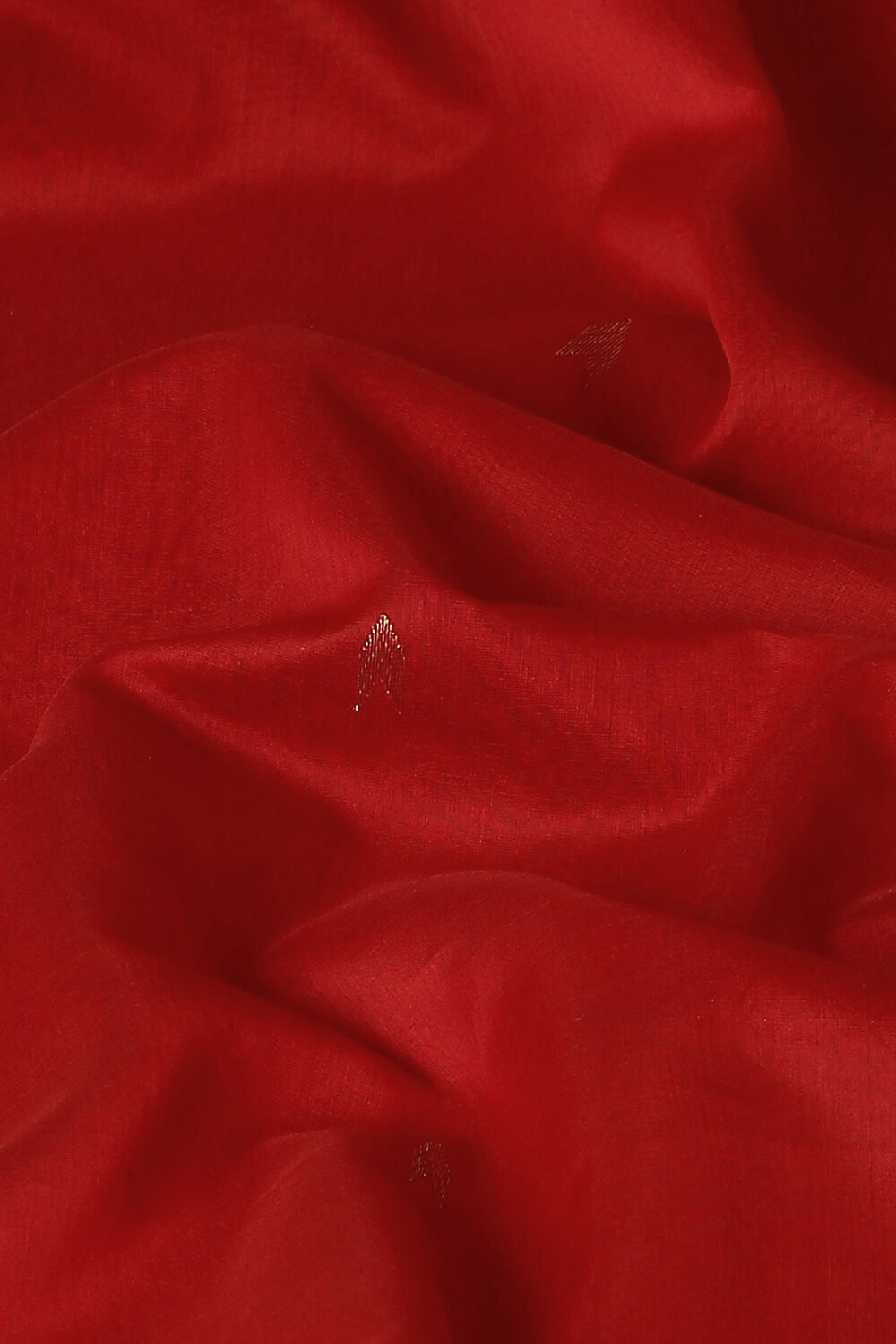 Dark Red Pure Silk Cotton Woven Maheswari Saree image number null