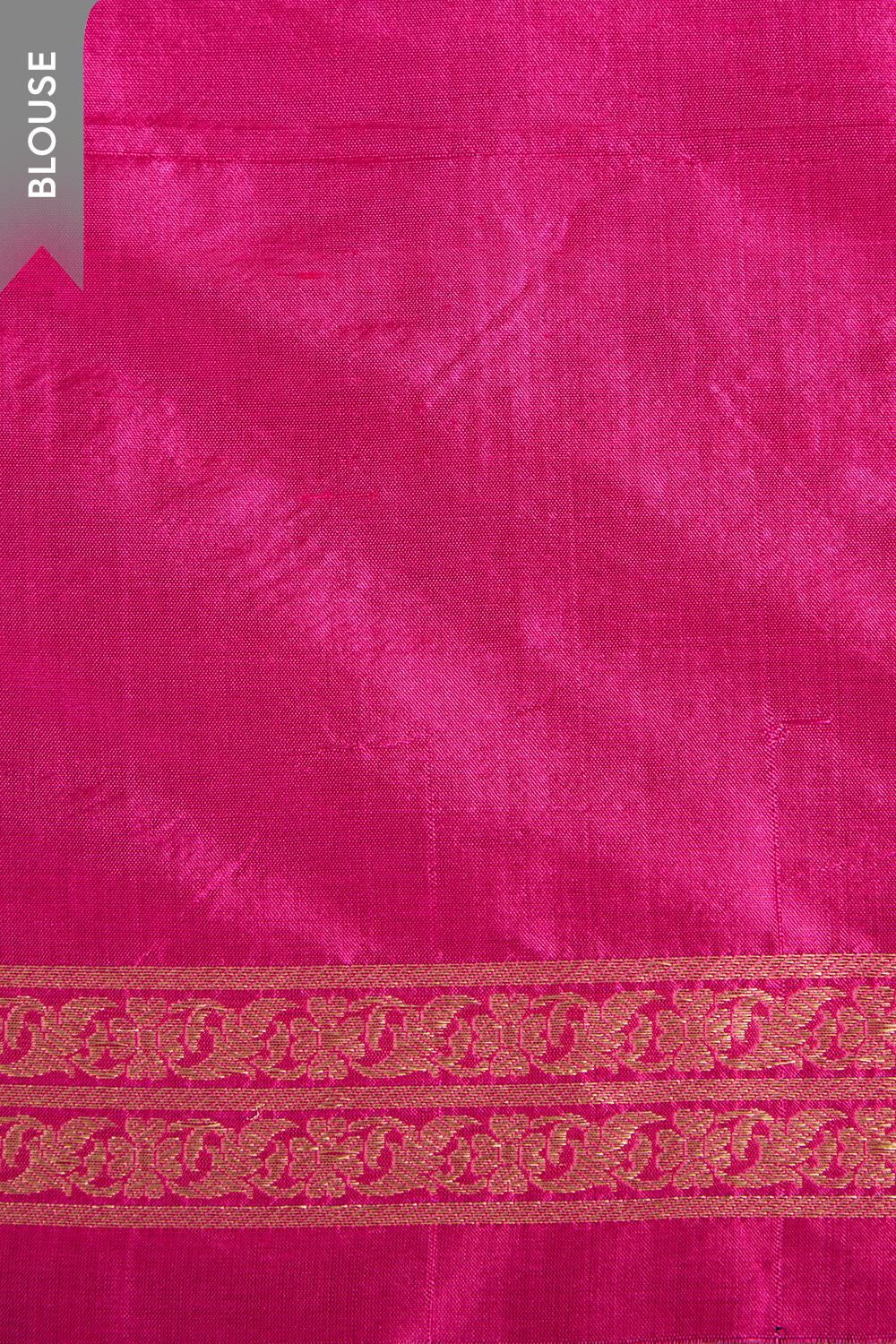 Blue Pure Silk Kadwa Banarasi Saree image number null
