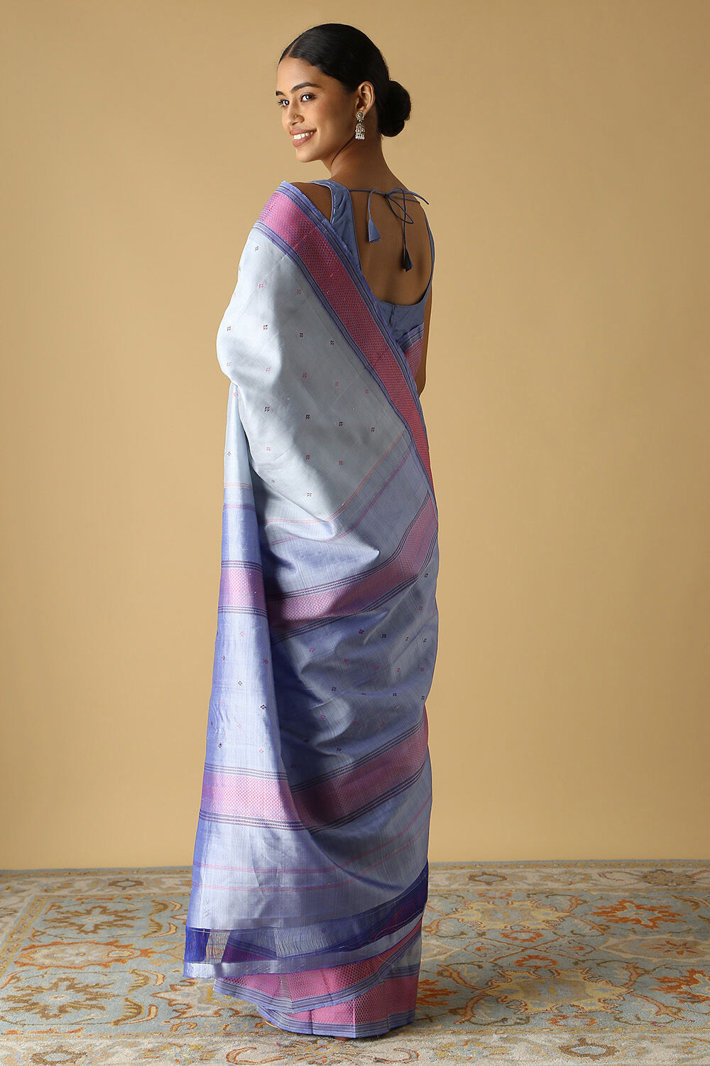 Grey Pure Silk Kanjivaram Saree image number null