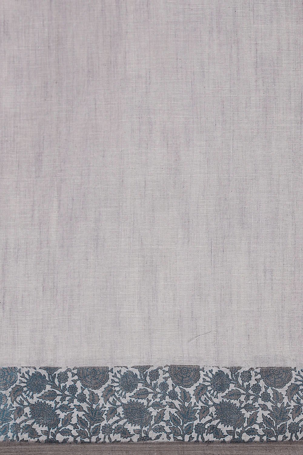Grey Pure Cotton Printed Saree image number null