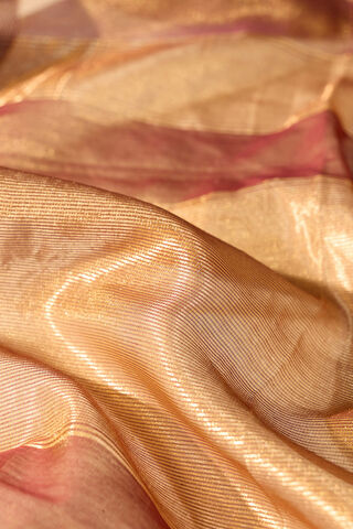 Purple Woven Pure Tissue Cotton Maheshwari Saree thumbnail image number null