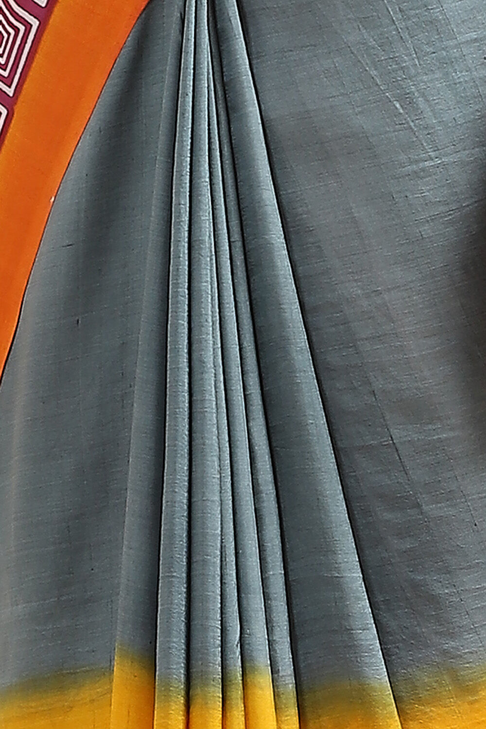 Grey Pure Silk Printed Saree image number null