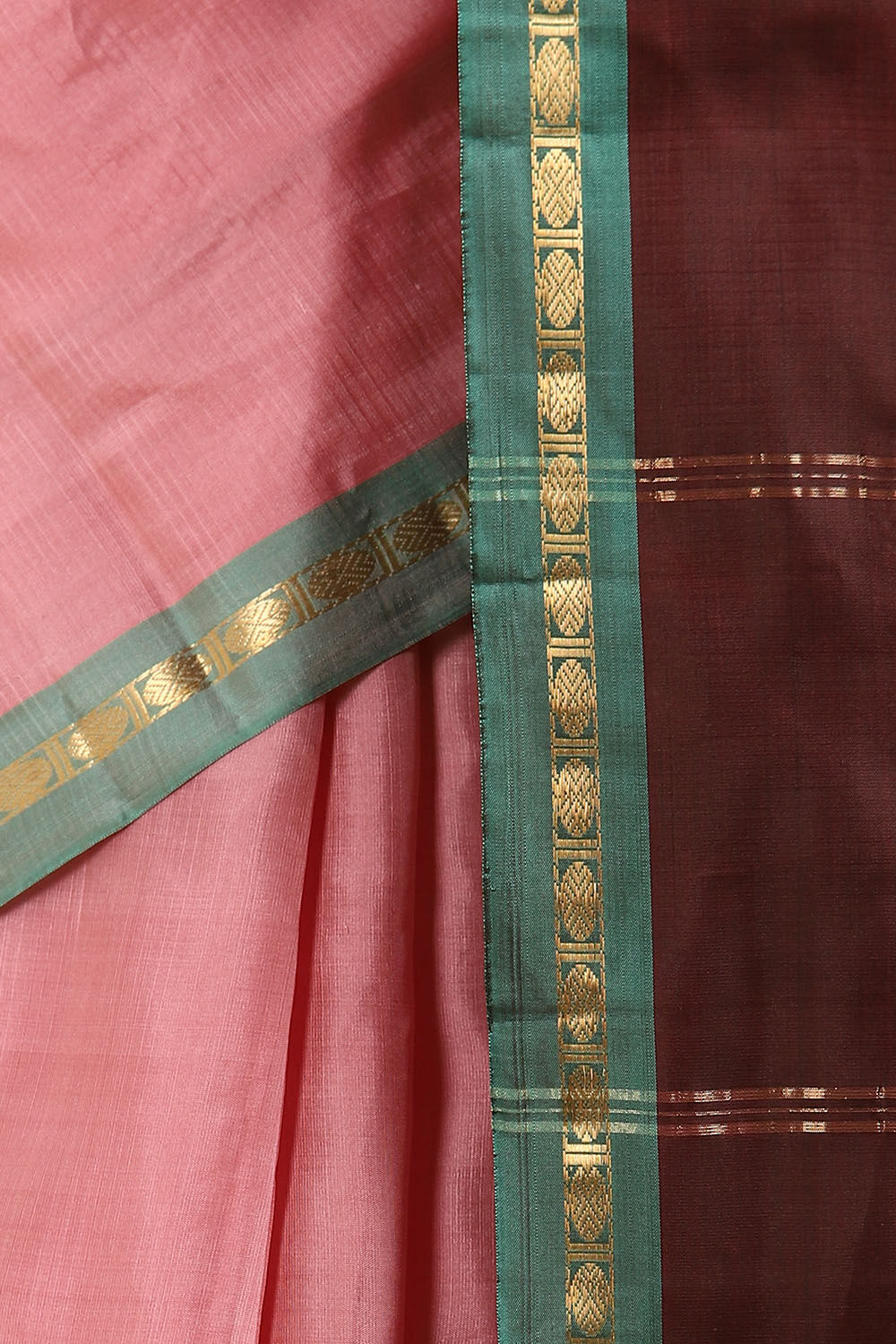 Light Pink Pure Soft Silk Saree image number null