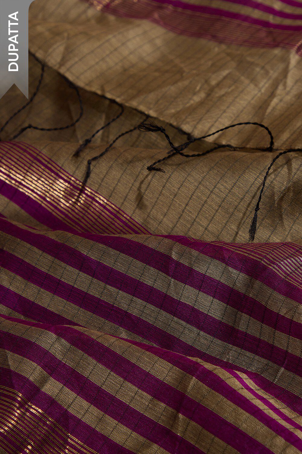Dark Violet Woven Pure Silk Cotton Unstitched Suit Set image number null