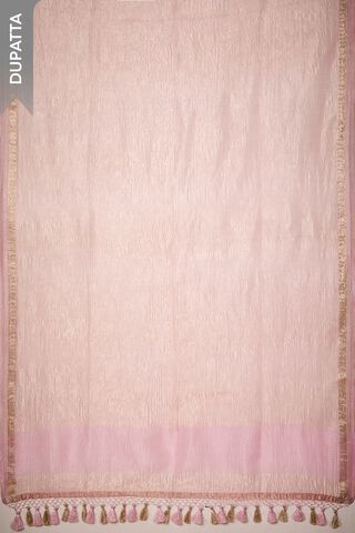 Pink Viscose Tissue Embroidered Unstitched Suit Set thumbnail image number null