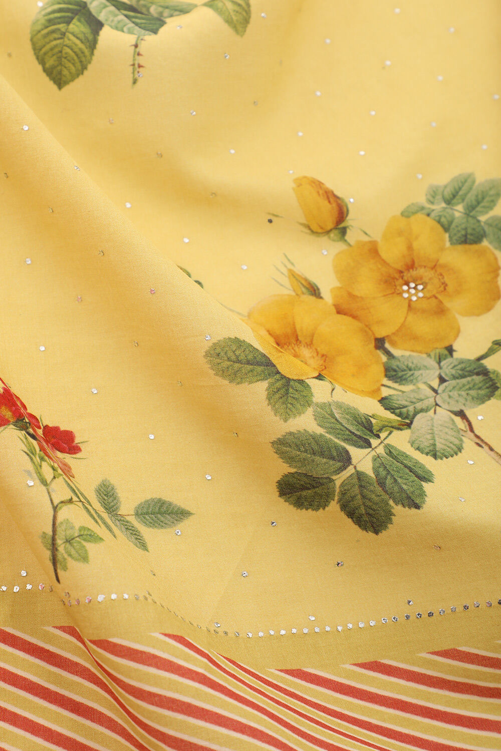 Light Yellow Bhagalpur Pure Tussar Cotton Screen Printed Saree image number null