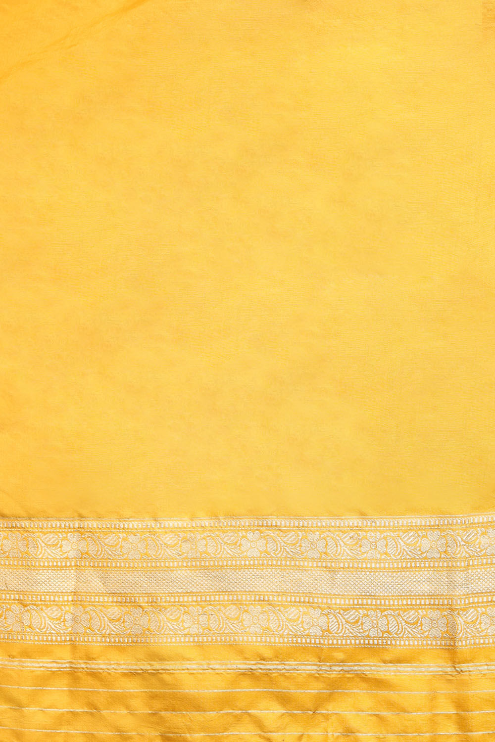 Yellow Pure Silk Banarasi Saree image number null