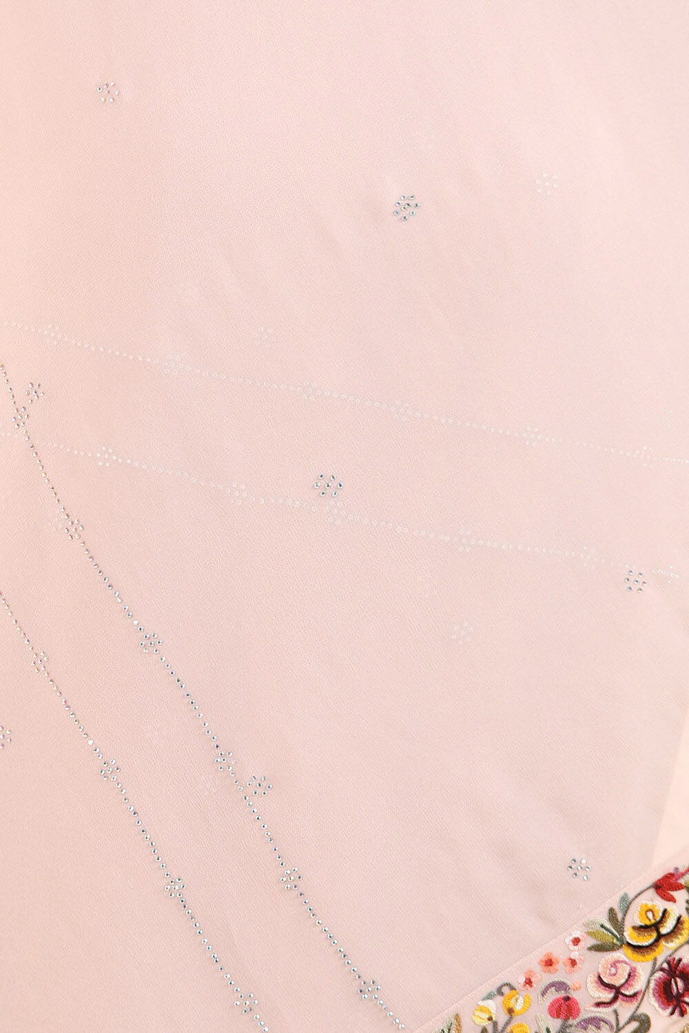 Light Pink Viscose Georgette Embroidered Saree image number null