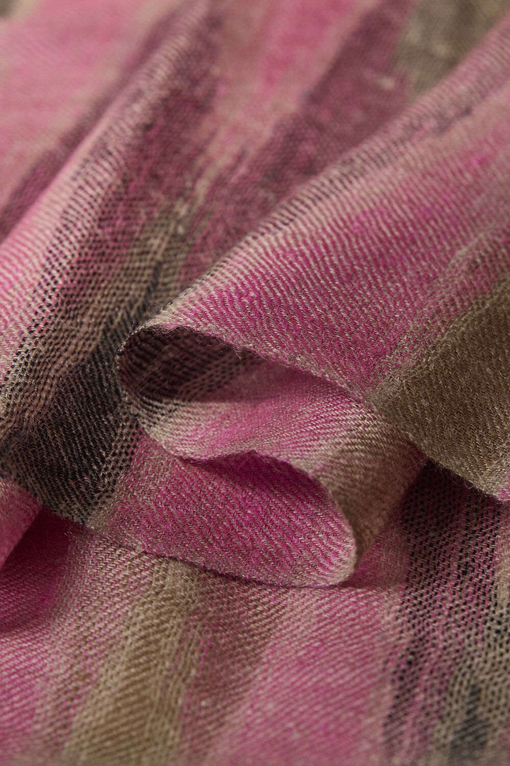 Dark Pink Kashmiri Ikat Pashmina Stole image number null