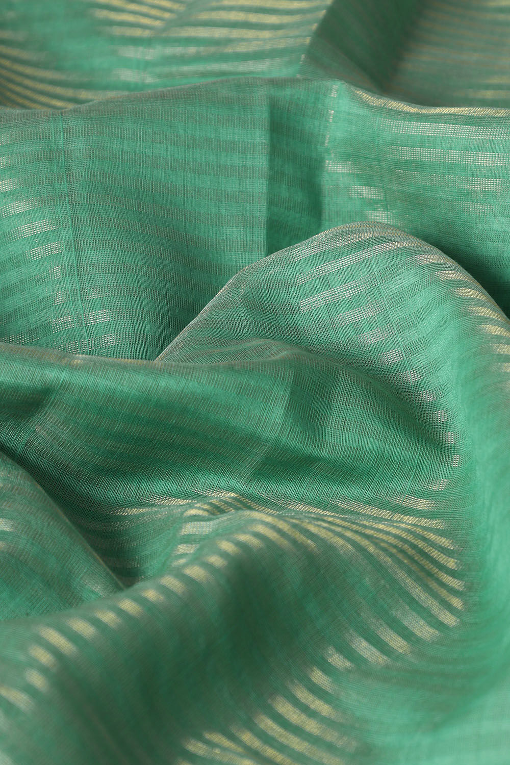 Light Green Pure Silk Cotton Maheswari Saree image number null