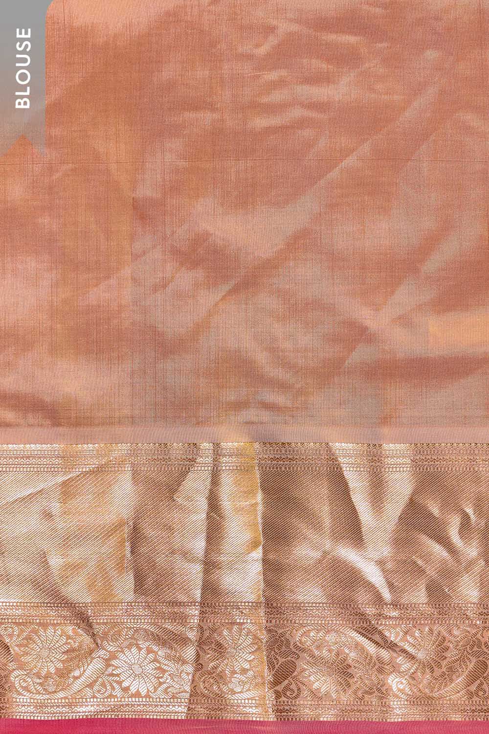 Brown Woven Silk Viscose Saree image number null