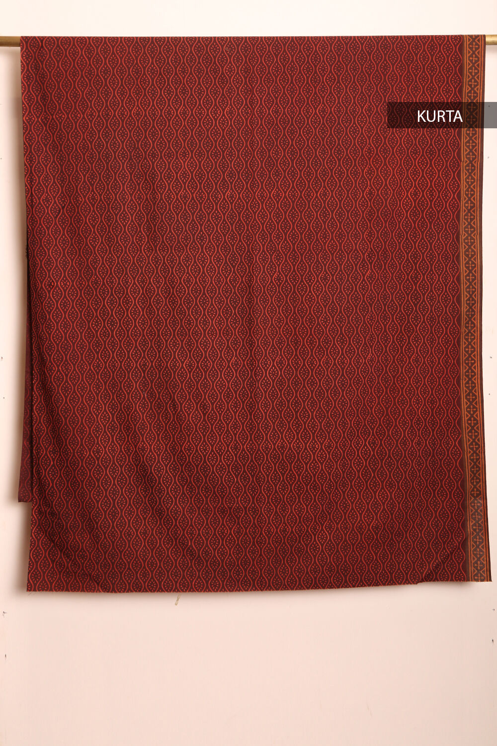 Brown Printed Pure Cotton Suit Set image number null