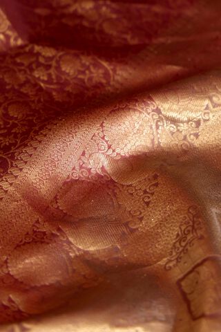 Brown Woven Kanjeevaram Inspired Design Silk Viscose Saree thumbnail image number null
