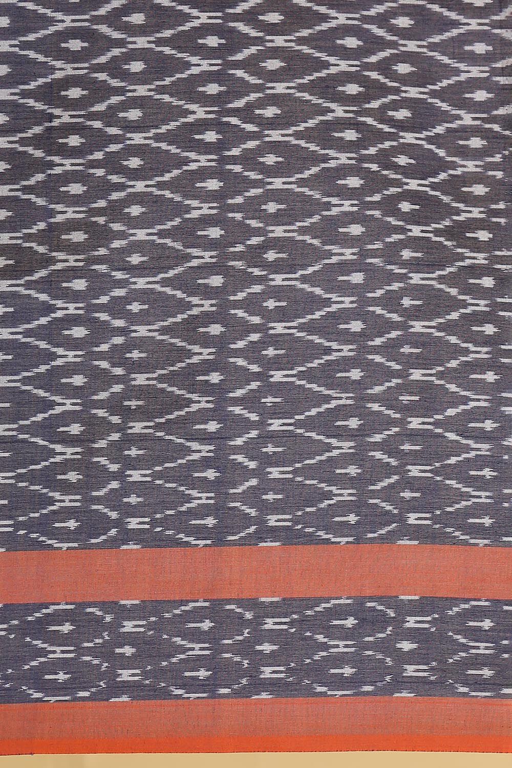 Dark Blue Cotton Pochampalli Ikat Saree image number null