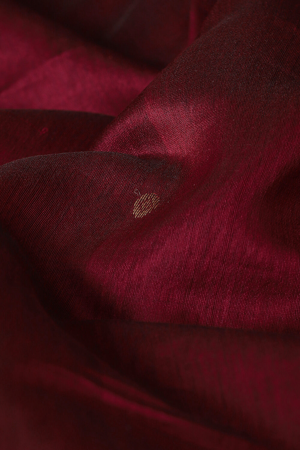 Red Pure Silk Cotton Chanderi Saree image number null