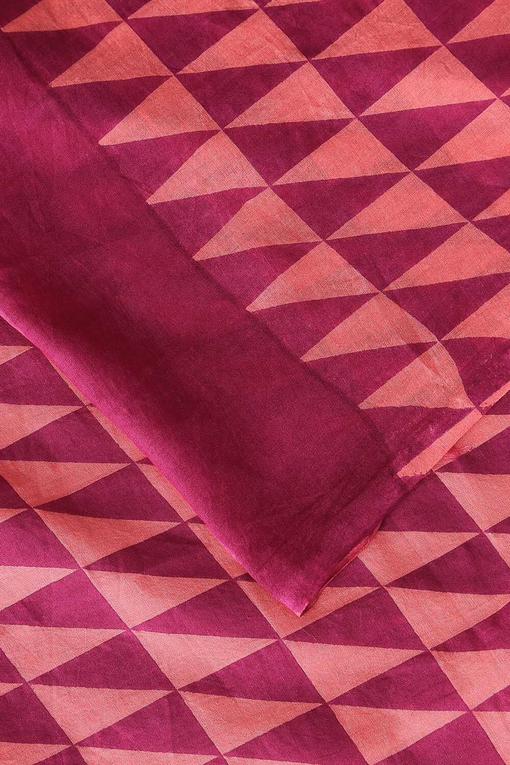 Pink Pure Cotton Printed Saree image number null