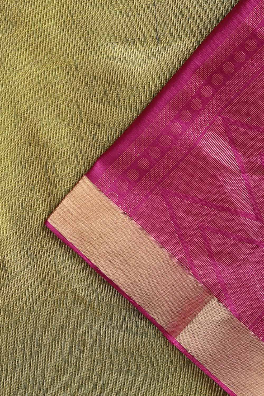 Light Green Pure Silk South Saree image number null