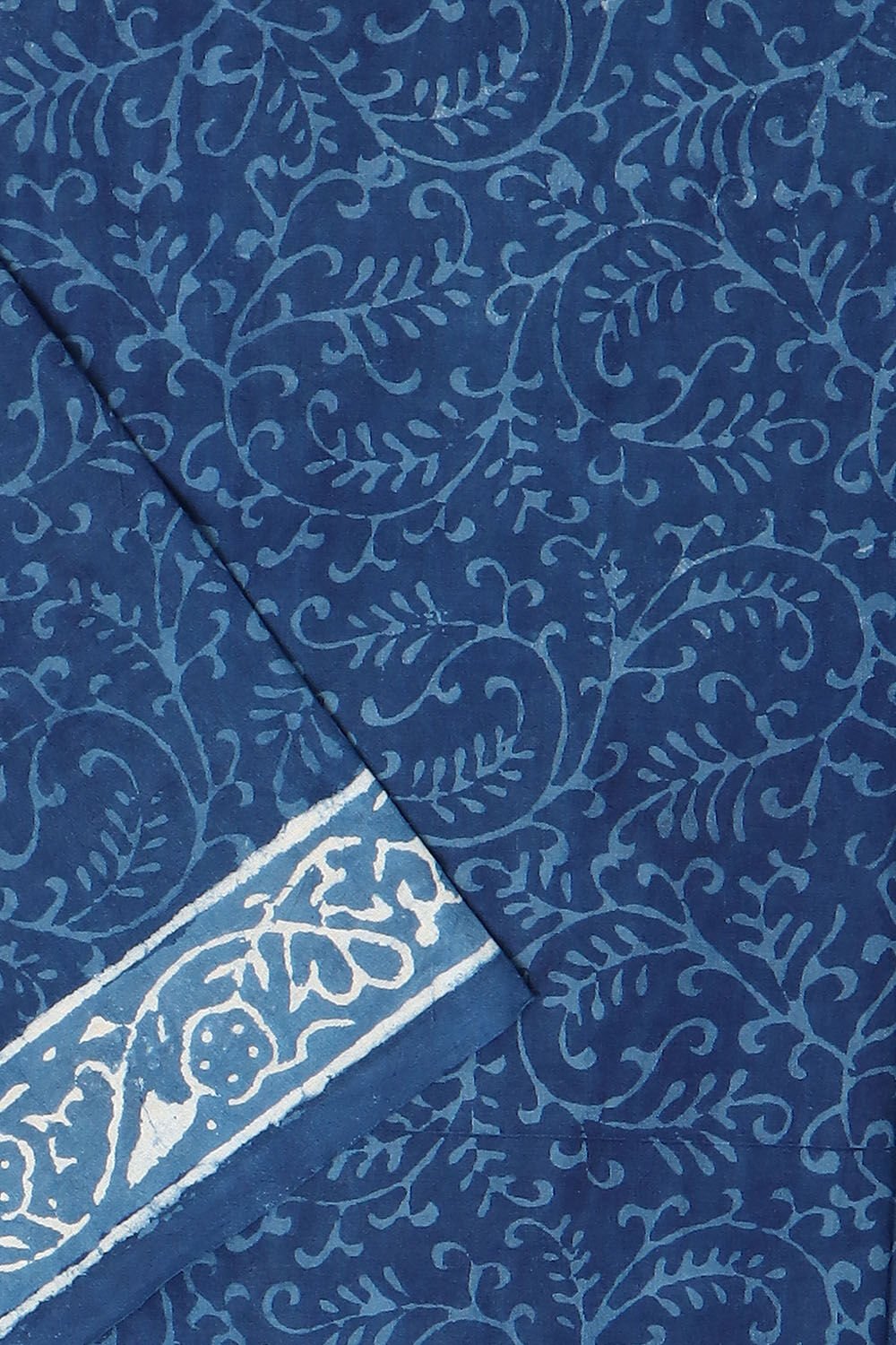 Blue Rajasthan Block Printed Cotton Suit image number null