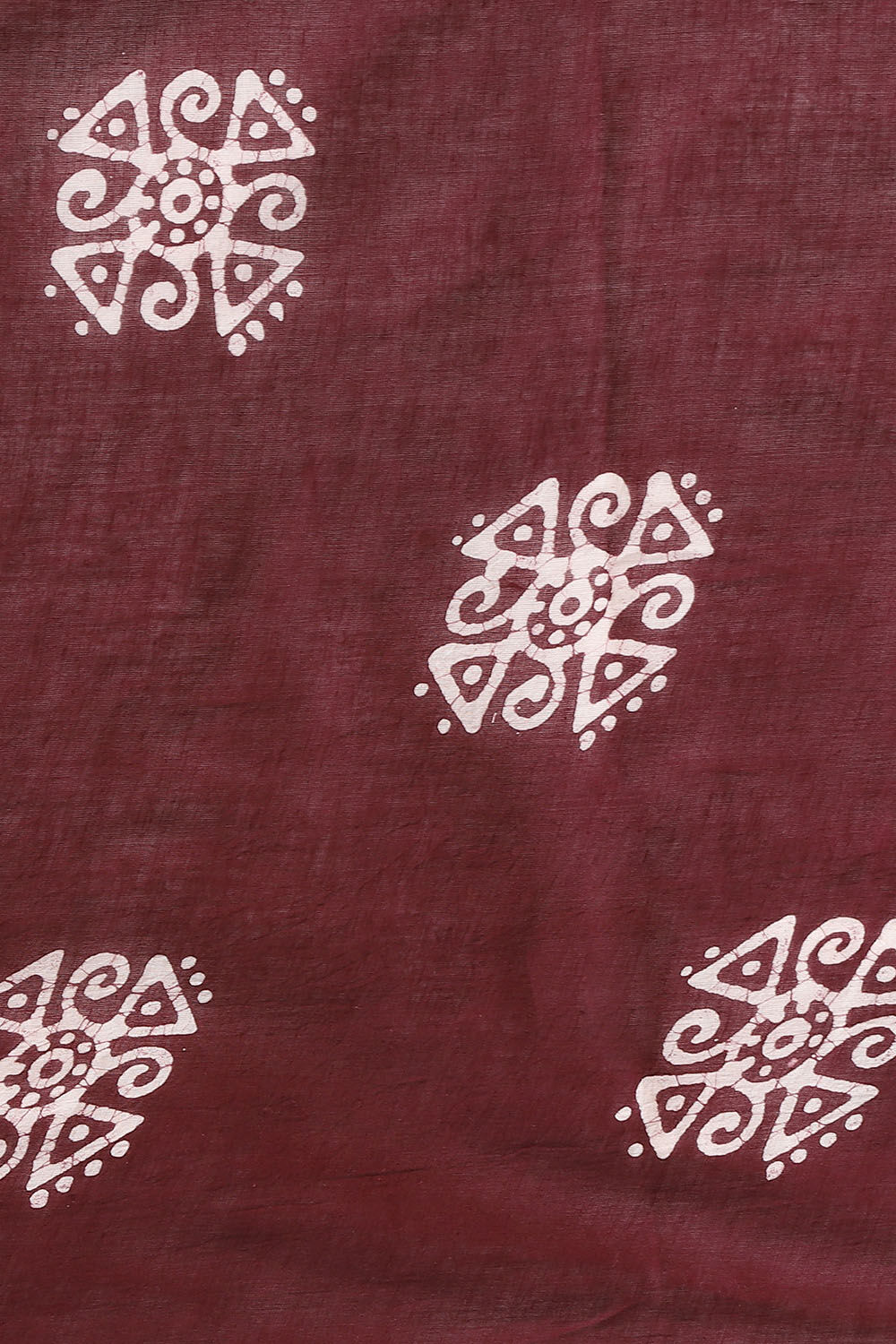 Brown Pure Cotton Batik Saree image number null