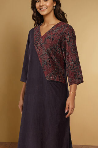 Black Pure Cotton Ajrakh Kurta thumbnail image number null