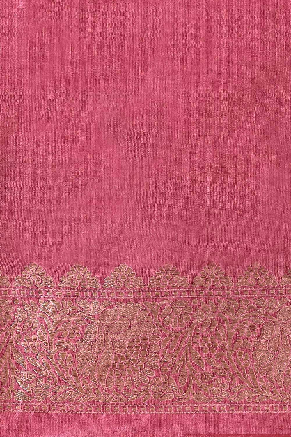 Pink Pure Silk Banarasi Saree image number null