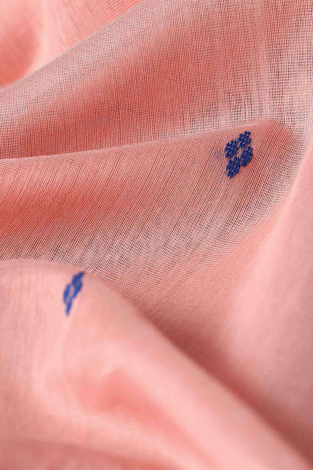 Light Orange Pure Silk Cotton Chanderi Saree image number null